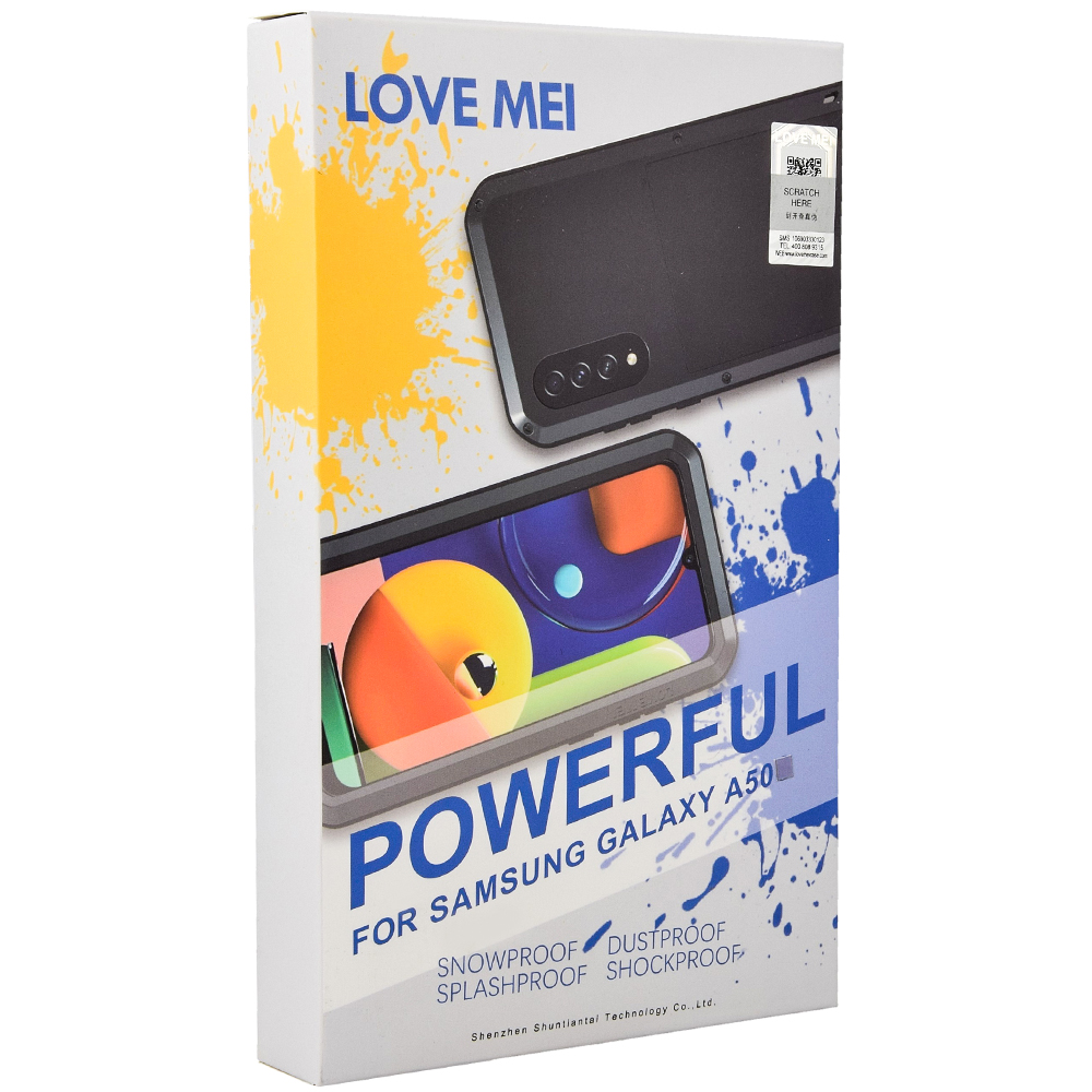 Oryginalne Pancerne Etui marki LOVE MEI z serii Powerful dla Samsung Galaxy A50